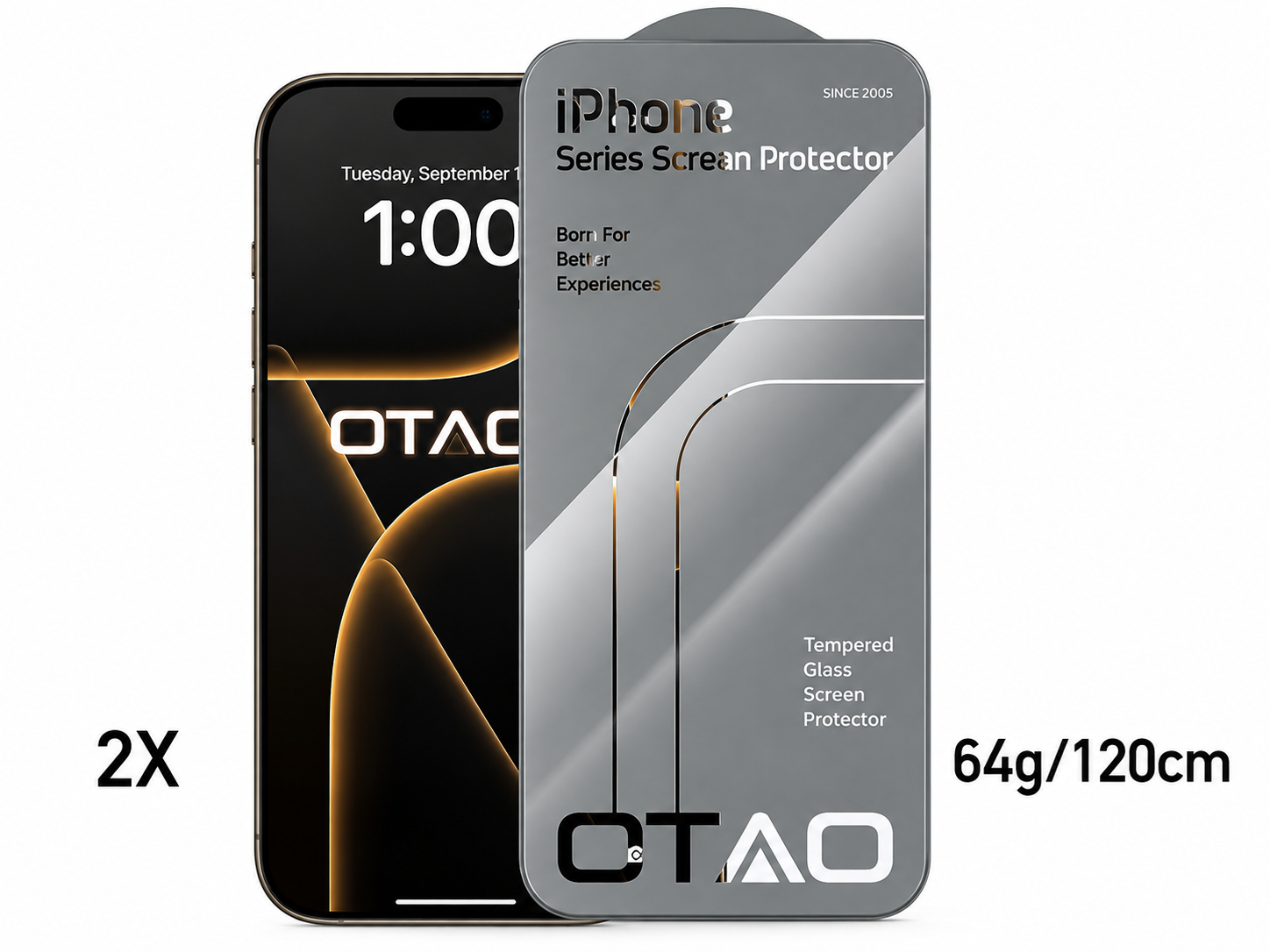 OTAO 2.5D Clear – Vidro Temperado Premium