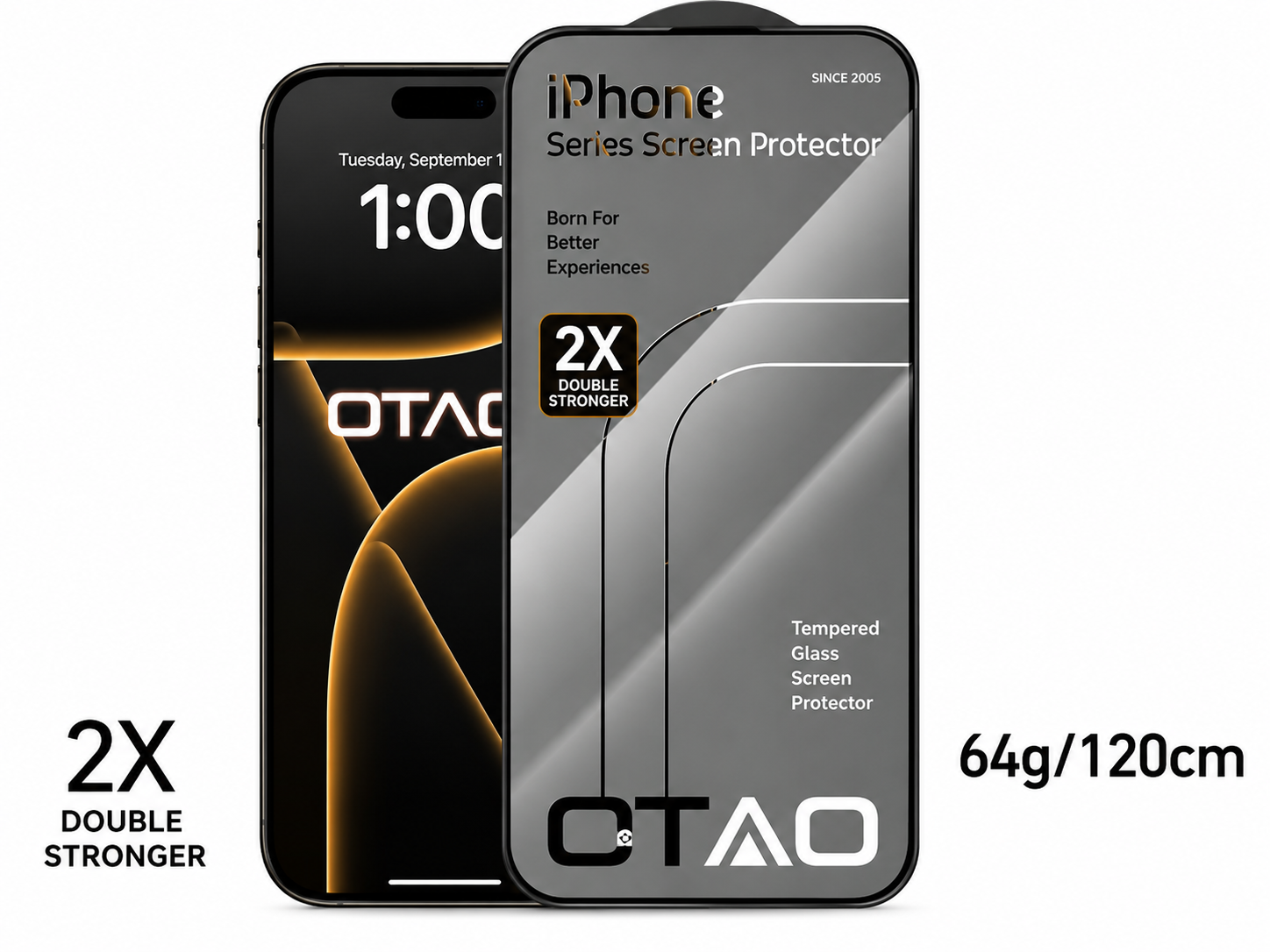 OTAO 2.5D Full Cover 2X – Vidro Temperado Premium