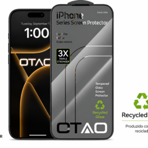 OTAO 2.5D Full Cover 3X – Recycled Glass – Vidro Temperado Premium